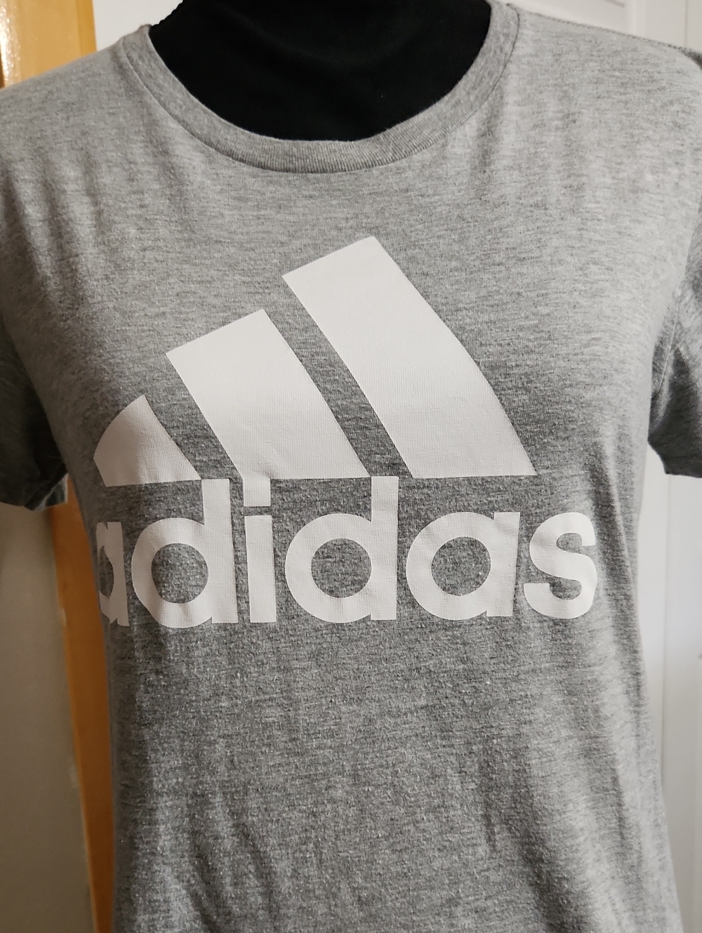 Adidas Grey Short Sleeve Tee with White Logo